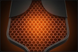 Sliced PIRO honeycomb paddle core cross-section